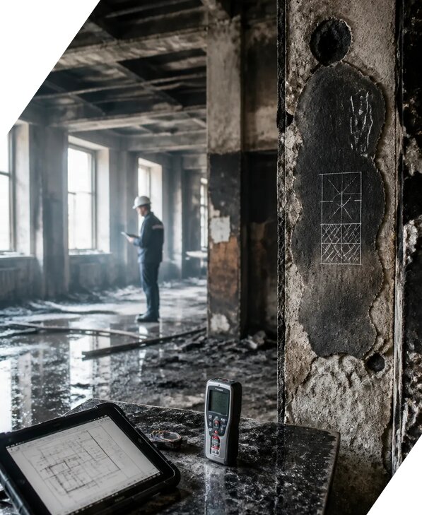 Обследование зданий после пожара в Курчатове от 15282 р. | ЭкспертизаРоссия